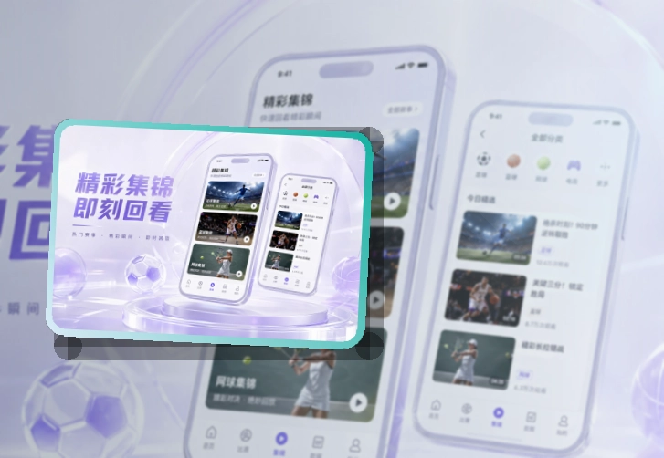使用说明 · 移动赛事服务 · 重要比赛不容易错过界面展示